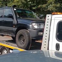 suv on a truck